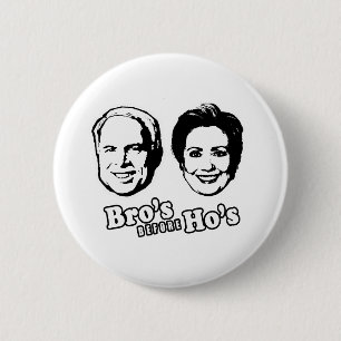 BADGE ROND 5 CM PRO-MCCAIN : BRO AVANT HO