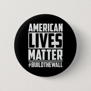 Badge Rond 5 Cm Problème #buildthewall Trump Usa 2020 Design