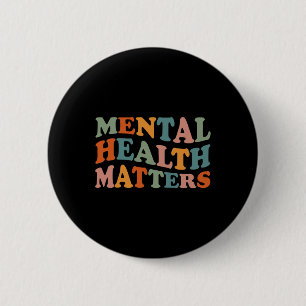 Badge Rond 5 Cm Problèmes de santé Sensibilisation au cerveau huma