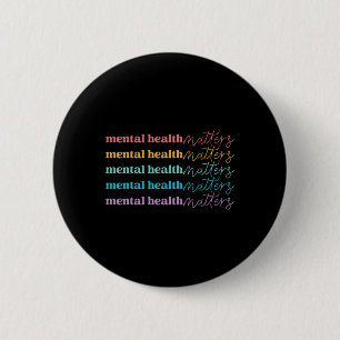 Badge Rond 5 Cm Problèmes de santé Soins autonomes Sensibilisation
