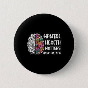 Badge Rond 5 Cm Problèmes mentaux