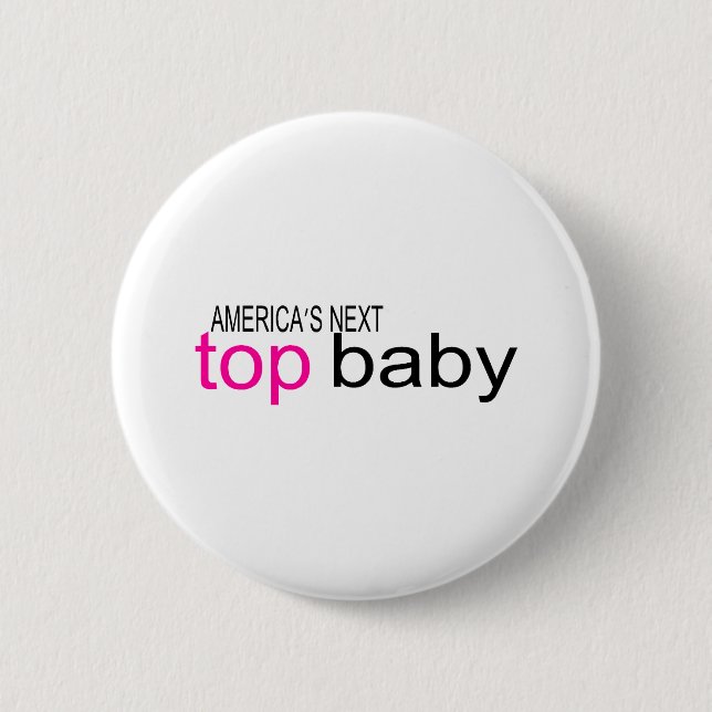 Badge Rond 5 Cm Prochain bébé supérieur des Amériques (Devant)