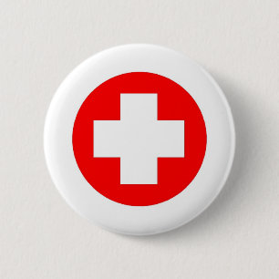 Badge Rond 5 Cm Produits et conceptions de Croix-Rouge !