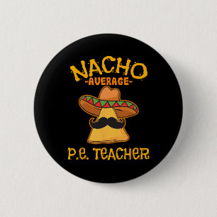Badge Rond 5 Cm Prof de gym pas moyen Professeur d'éducation physi