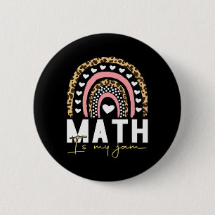 Badge Rond 5 Cm Prof de maths - Les maths c'est ma passion