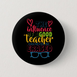Badge Rond 5 Cm Professeur Cadeaux L'Influence D'Un Bon Enseigna