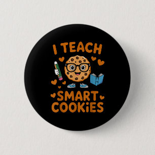 Badge Rond 5 Cm Professeur de déguisement de cookie S j'enseigne a
