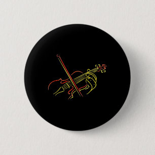 Badge Rond 5 Cm Professeur de musique de violon Instructeur d'orch