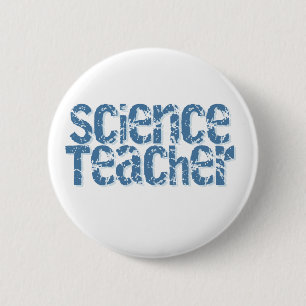 Badge Rond 5 Cm Professeur de Sciences affligé par bleu des texte