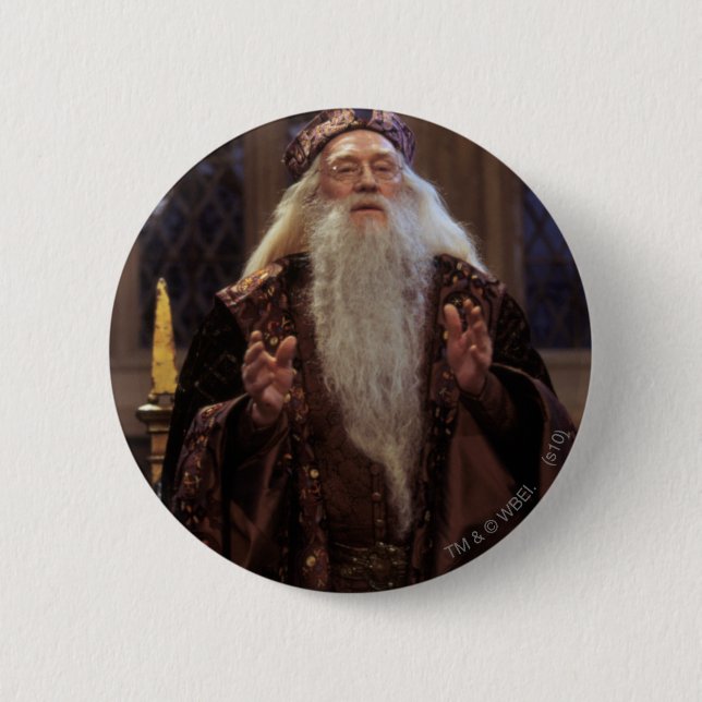Badge Rond 5 Cm Professeur Dumbledore (Devant)