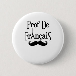 Badge Rond 5 Cm Professeur français Prof. de Francais