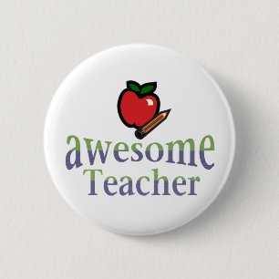 Badge Rond 5 Cm professeur impressionnant