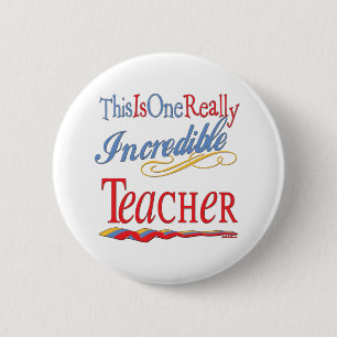 Badge Rond 5 Cm Professeur incroyable