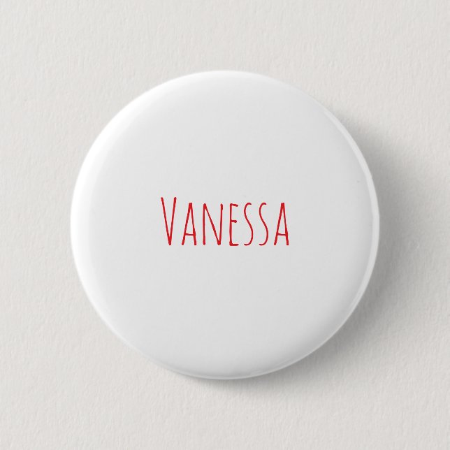 Badge Rond 5 Cm Professional classical calligraphy name custom red (Devant)