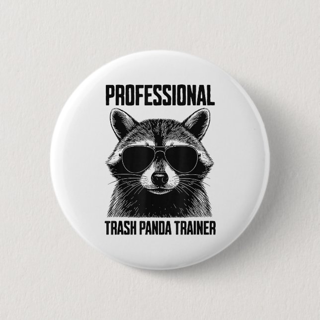 Badge Rond 5 Cm Professional Trash Panda Trainer  (Devant)