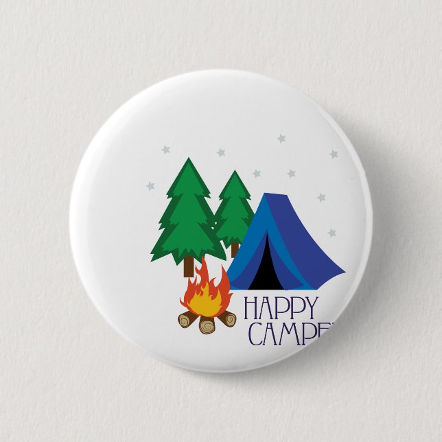 Badge Rond 5 Cm Profondément satisfait (Devant)
