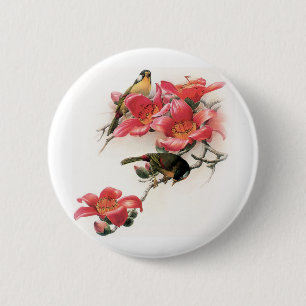 Badge Rond 5 Cm Profusion rose