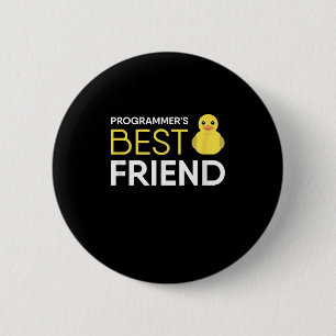 Badge Rond 5 Cm Programmateurs de débogage de canard en caoutchouc