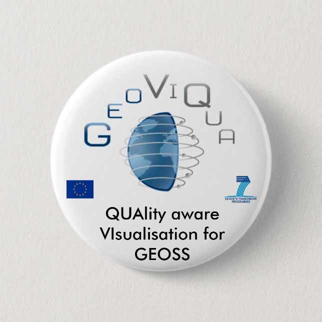 Badge Rond 5 Cm Projet de GeoViQua (Devant)