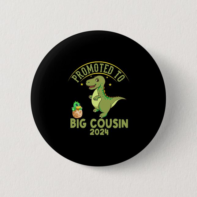 Badge Rond 5 Cm Promu À Big Cousin Est 2024, Drôle Cousins (Devant)