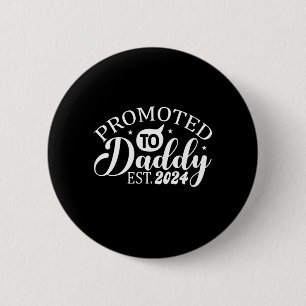 Badge Rond 5 Cm Promu à papa 2024 papa à être