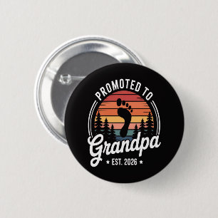 Badge Rond 5 Cm Promu grand-père dès 2026