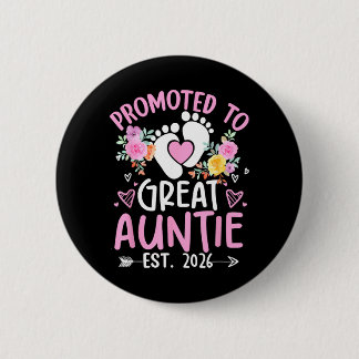 Badge Rond 5 Cm Promue Grande Tante Est 2025 Grossesse