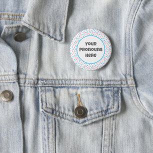 Badge Rond 5 Cm PRONOUNS Arc-en-ciel arrose le drapeau de la fiert