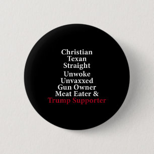 Badge Rond 5 Cm Propriétaire d'arme chrétien texan droit non-éveil