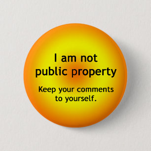Badge Rond 5 Cm Propriété non publique
