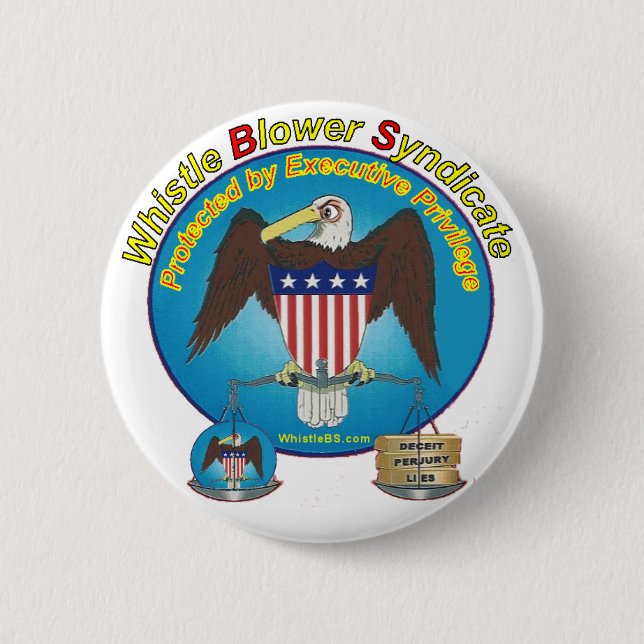 Badge Rond 5 Cm Protégé par le privilège exécutif (Devant)
