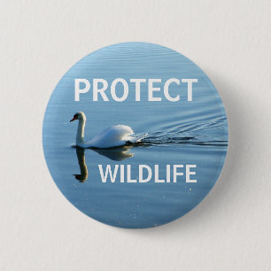 Badge Rond 5 Cm Protéger la faune no 3