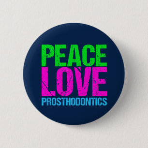 Badge Rond 5 Cm Prothèse d'amour de paix