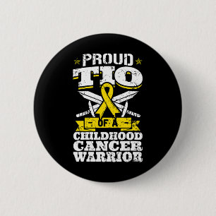 Badge Rond 5 Cm Prou Tio De La Lutte Contre Le Cancer De L'Enfance