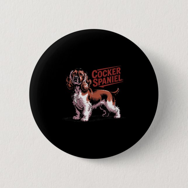 Badge Rond 5 Cm Proud Er Spaniel Dog Breed Owner  (Devant)