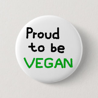 Badge Rond 5 Cm Proud to be Vegan