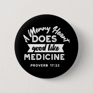 Badge Rond 5 Cm Proverbe 17 Citation Verse Bible Conception altern