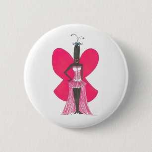 Badge Rond 5 Cm Pseudo Pin de mode de ruche de rose de célébrit