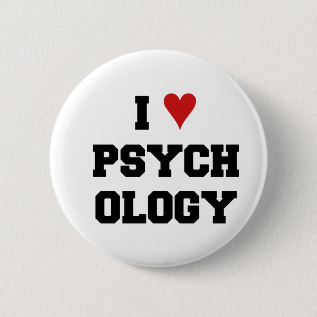 BADGE ROND 5 CM PSYCHOLOGIE DU ♥ I (Devant)