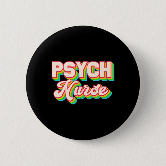 Badge Rond 5 Cm Psychologie Infirmière Psychiatrique Département d (Devant)