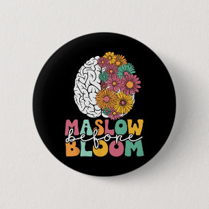 Badge Rond 5 Cm Psychologue Maslow Avant Bloom Spirate Clro Enseig