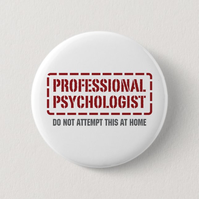 Badge Rond 5 Cm Psychologue professionnel (Devant)