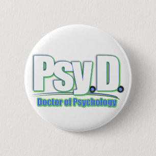 Badge Rond 5 Cm PsyD LOGO2 DOCTEUR EN PSYCHOLOGIE