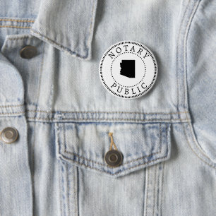 Badge Rond 5 Cm Public du notaire de l'Arizona
