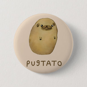 Badge Rond 5 Cm Pugtato