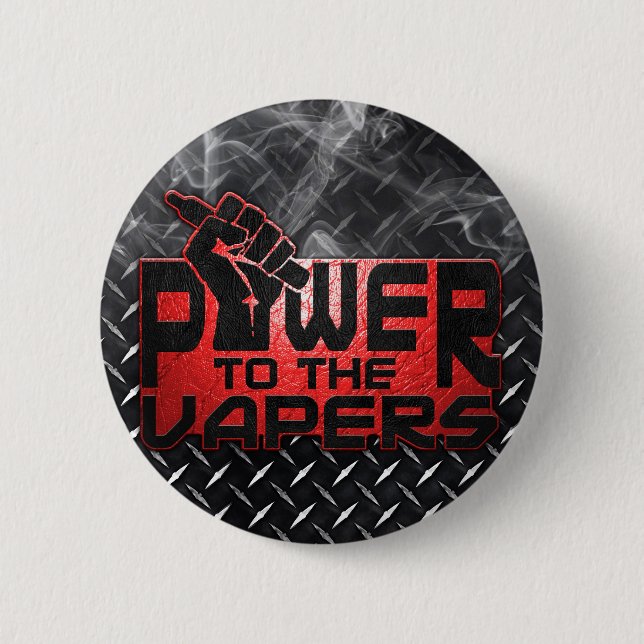 Badge Rond 5 Cm Puissance au Vapers (Devant)