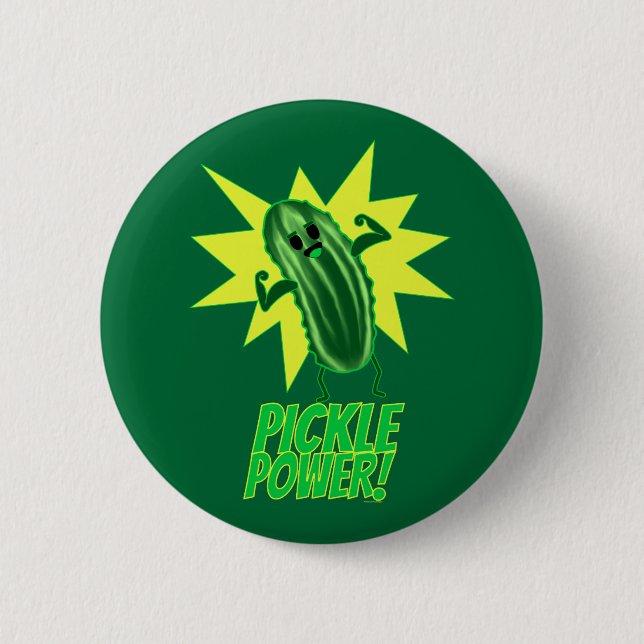 Badge Rond 5 Cm Puissance de conserves au vinaigre ! (Devant)