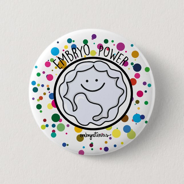 Badge Rond 5 Cm Puissance de l'embryon (Devant)
