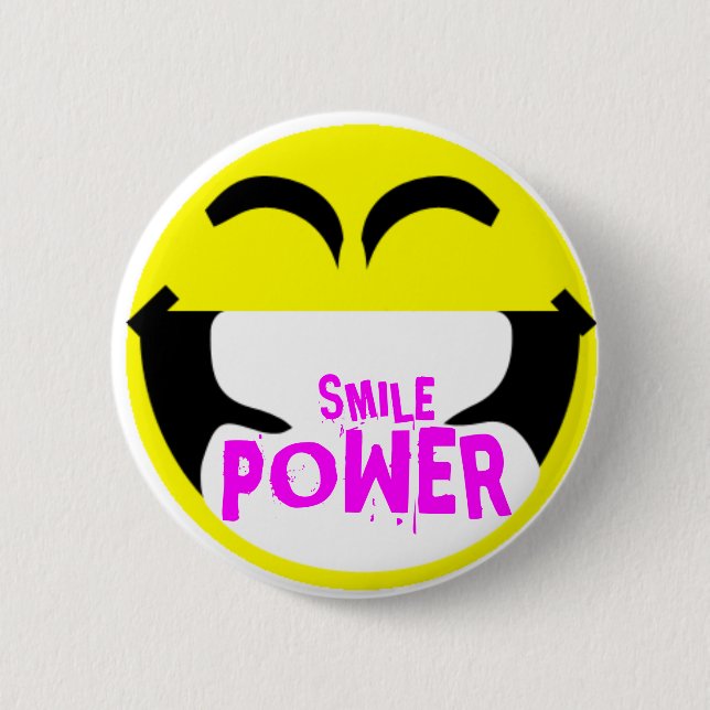 BADGE ROND 5 CM PUISSANCE DE SOURIRE (Devant)