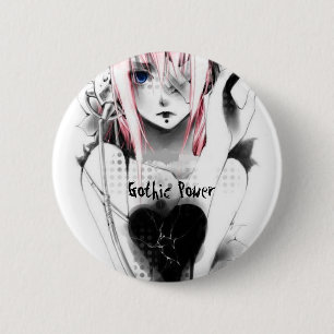Badge Rond 5 Cm Puissance gothique